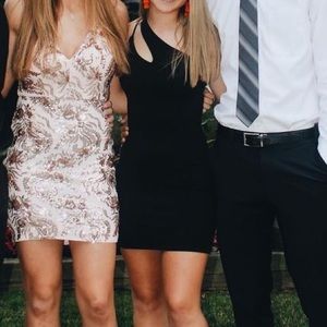 black cocktail dress